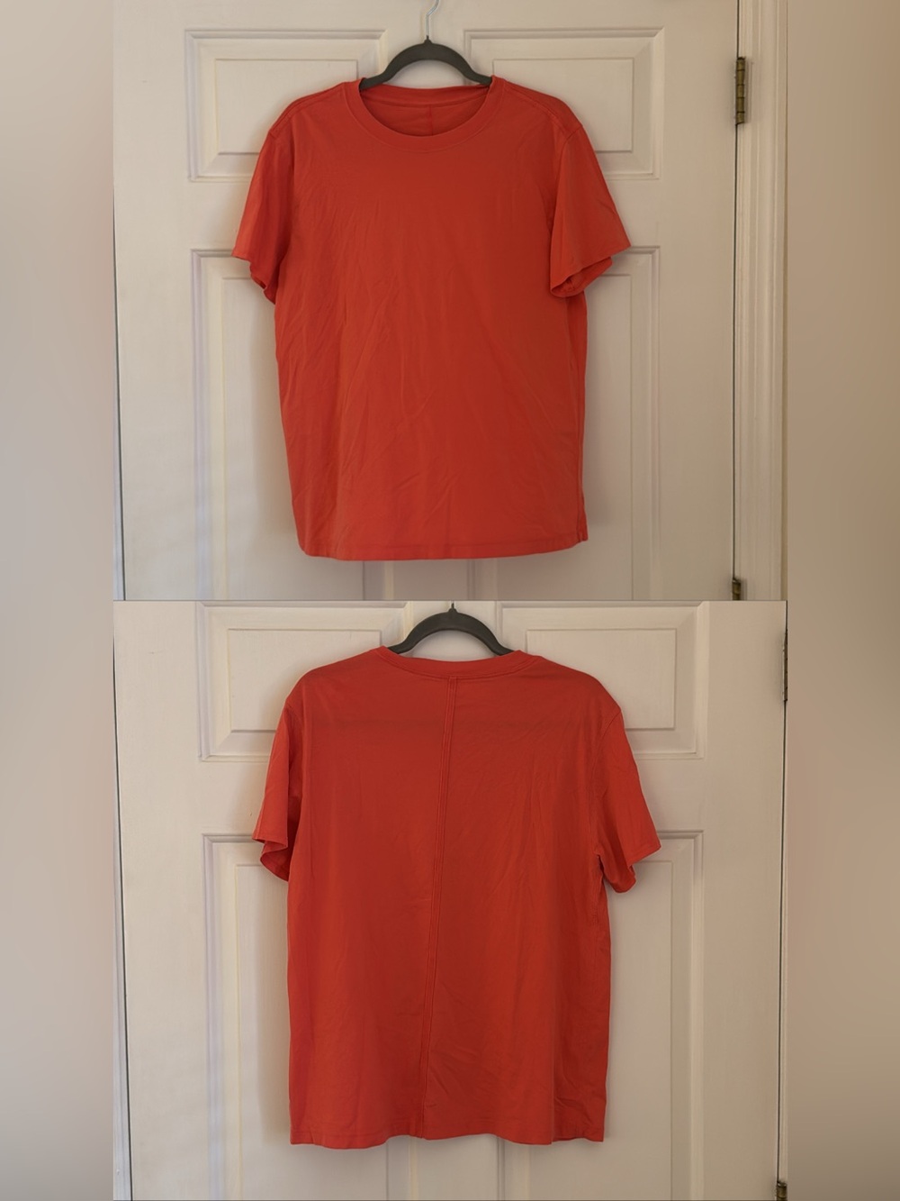 Women's Orange Short-Sleeve Top